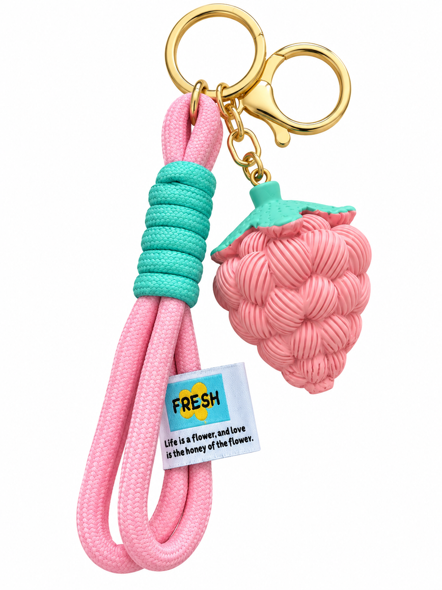 Pink Berry Pop Keychain