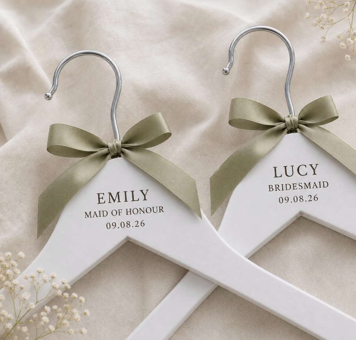Bridesmaid Hanger White